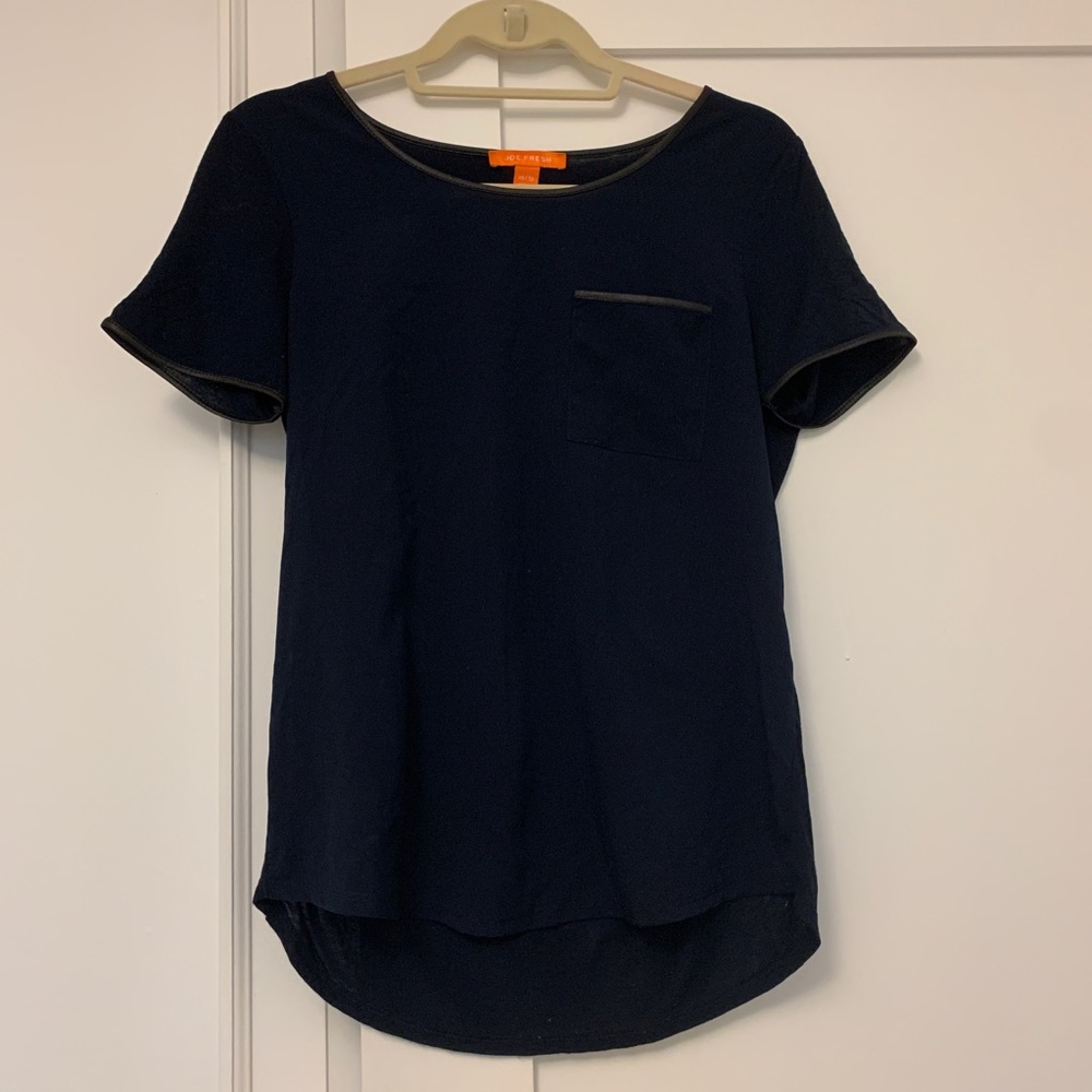 Joe Fresh navy blouse.